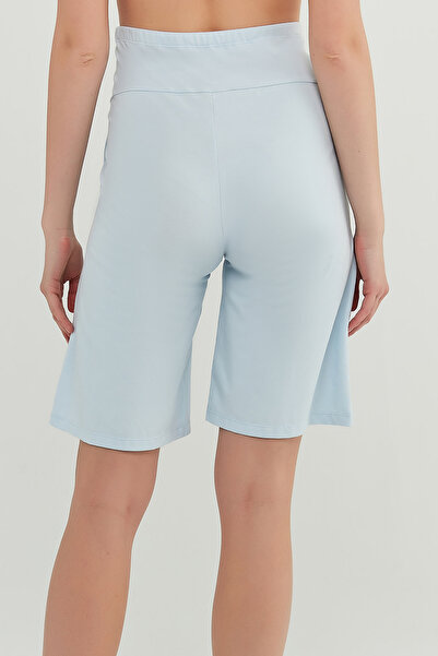 Penti Açık Mavi Hamile Uzun Şort Pijama Altı