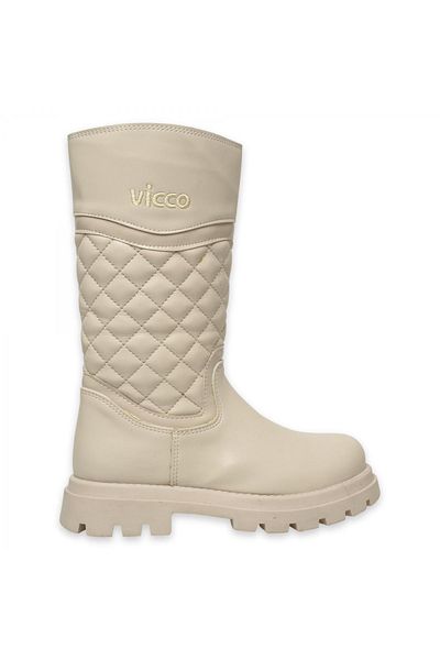 Vicco 941.f24k431 Lux Filet Boots Μπεζ μπότες για κορίτσια