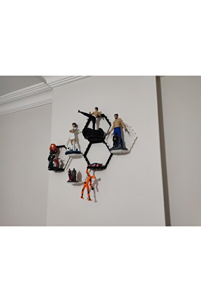 WELLCUT Altıgen Eklenebilir Duvar Rafı