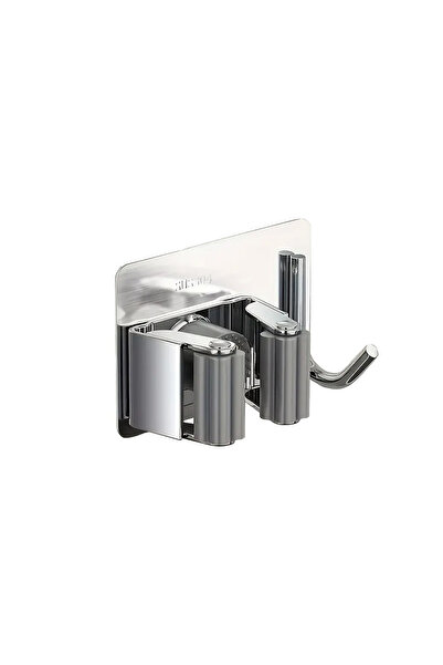 Microcase 2in1 Yapışkanlı Duvara Monte Mop ve Havlu Eşya Tutucu Askılık-AL4800
