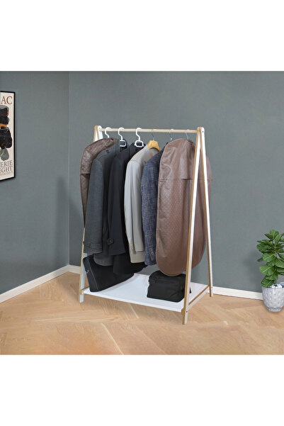 Home Dzgn Home Konfeksiyon Elbise Askılık, Ayaklı Askılık, Ahşap Ayaklı Elbis...