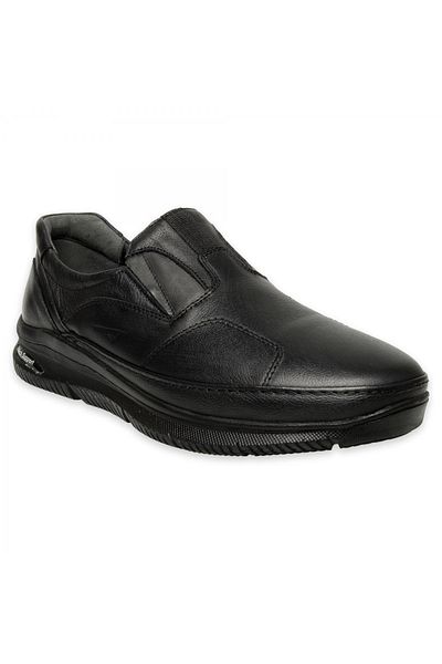 Forelli For-hallux 46109 Pantofi de bărbați din piele neagră de zi cu zi