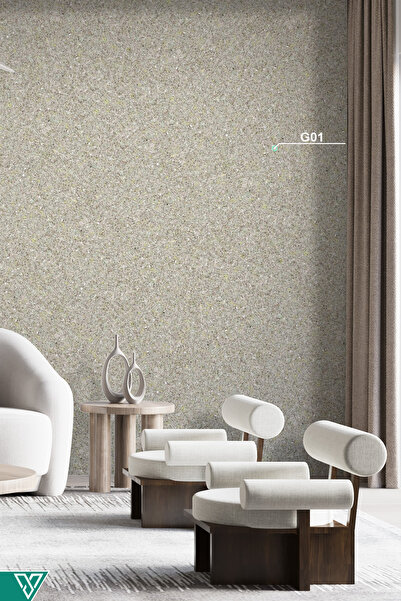 Ventrawall Ipek Sıva | Canlı Sıva | Isı Ve Ses Yalıtımlı Sıva | Vintage Gri - Yeşil | G01 - 1,5 Kg|5m²