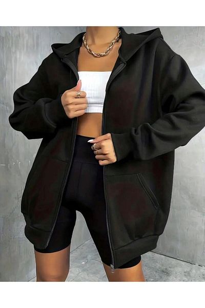 khufu Ζακέτα Unisex χωρίς στάμπα με φερμουάρ HOODED