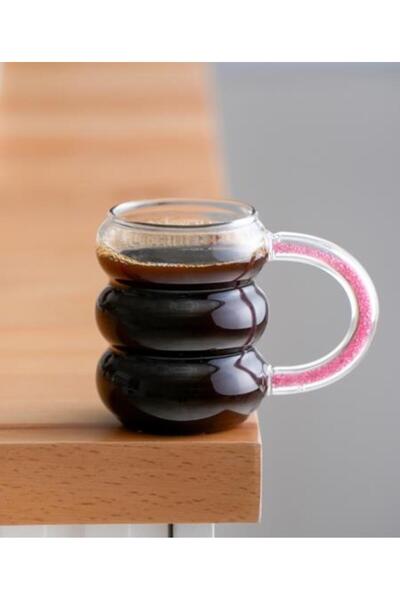 ACAR CAM PEMBE KULPLU KUPA 360ML