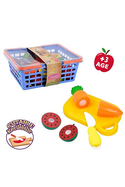 Birlik Oyuncak 42 PCS SEPETLİ KESİLEBİLEN MEYVE VE SEBZE