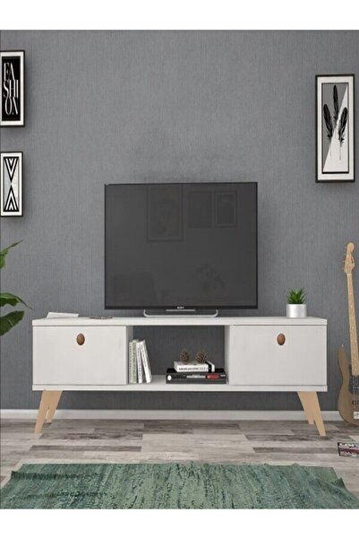 Mbes Mobilya 140 Cm Eda Beyaz Tv Ünitesi
