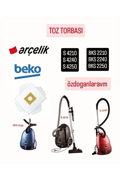 Dogant Σακούλα σκόνης Arçelik Beko 5 τεμαχίων