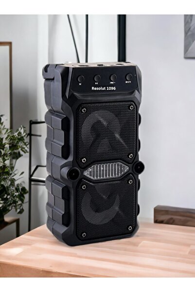 resolut Bluetooth Hoparlör Parti Hoparlörü Işıklı Kablosuz Speaker Ledli Ses Bombası Radyo Usb Sd Girişli