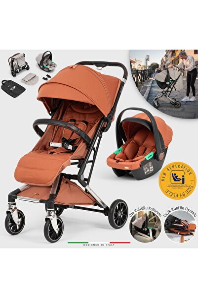 Elele Vita Premium Kabin Tipi Travel Sistem Bebek Arabası Silver Kiremit