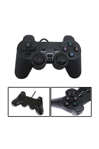Microcase Ps3 Ps4 Usb Kablolu Titreşimli Pc Konsol Oyun Kolu Gamepad Joystick...