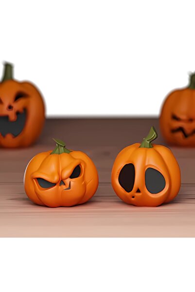 Home 2 Adet Balkabağı Pumpkin Figürü Halloween