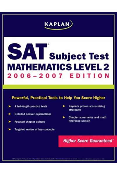 Kaplan اختبار موضوع SAT: مستوى الرياضيات الثاني 2006-2007 (اختبار موضوع SAT م...