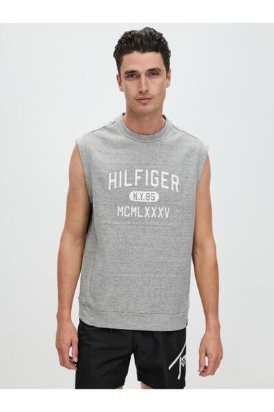 Tommy Hilfiger Organic Cotton Men's Graphic Sleeveless Sweatshirt