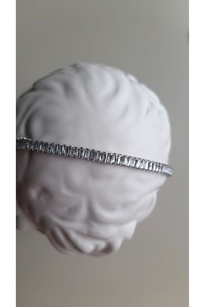 Opia JEWELRY Silver Colored Steel Women's Baguette Bracelet