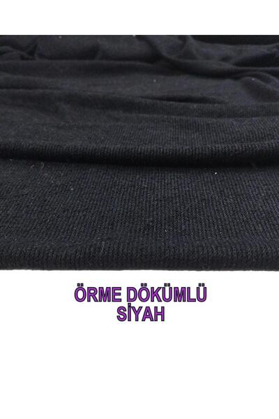 Kumaş Parça Тонка м'яка трикотажна тканина чорного кольору (ширина 160 см, до...