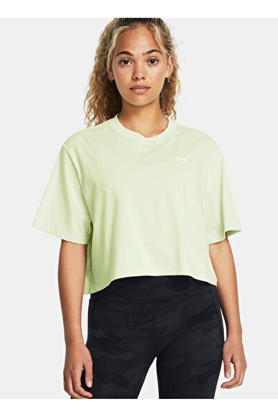 Under Armour Yeşil Kadın Yuvarlak Yaka Normal Kalıp T-Shirt 1386845-383 UA W ...