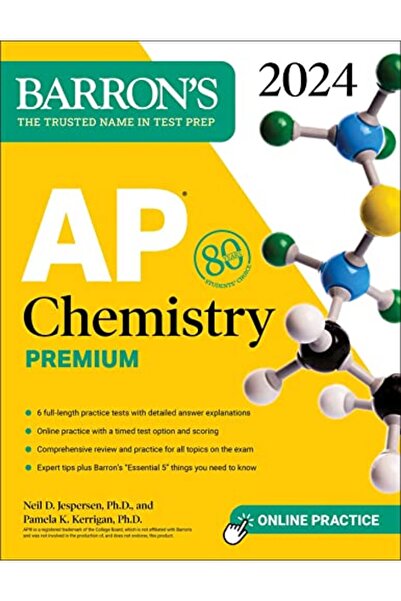 Kaplan Publishing AP Chemistry Premium، 2024: 6 اختبارات تدريبية + مراجعة شام...