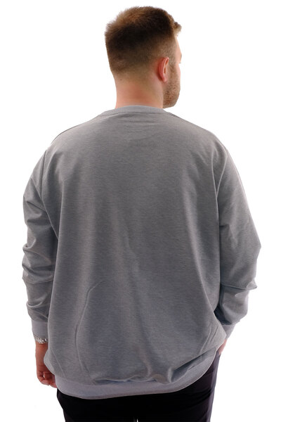 ModeXL Men's Crew Neck Sweatshirt - Mode Xl, Plus Size, U24174 Grimelange