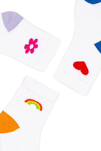 Miny Center Girl's 3-Piece Socks