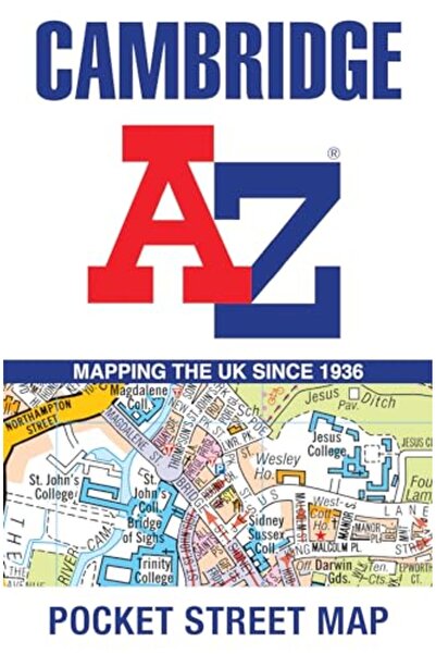 Harper Collins خريطة شوارع كامبريدج من الألف إلى الياء
