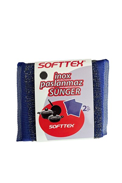 syk softtex اسفنجة سلك ستانلس ستيل ماجيك إينوكس 2 قطعة