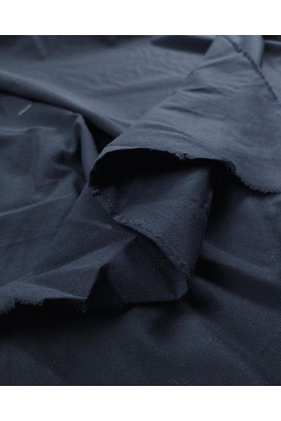 Kumaş Parça Poplin Voile με υφή με μπλε ναυτικό χρώμα (Πλάτος 140 cm x Μήκος 210 cm)