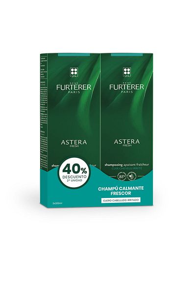 Rene Furterer Astera Fresh Champú Calmante Frescor Lote 2 X Rene Furterer 200 ml