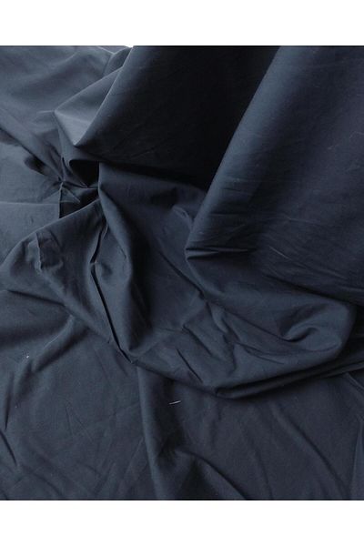 Kumaş Parça Poplin Voile με υφή με μπλε ναυτικό χρώμα (Πλάτος 140 cm x Μήκος 210 cm)