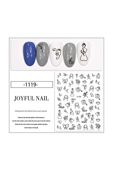Venalisa Tırnak Sticker Nail Art Tırnak Süsleme Etiket JO-1119