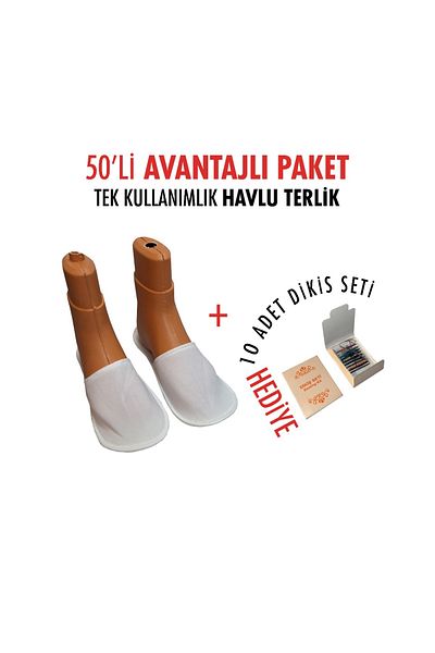 Isora Disposable Towel Slippers Hotel Type Pack of 50