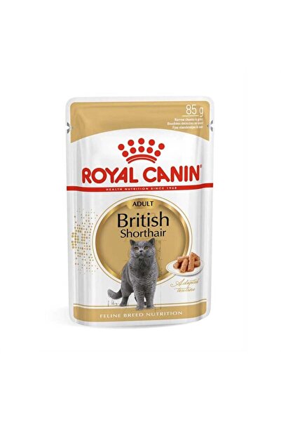 Royal Canin British Shorthair Adult Pouch Yetişkin Kedi Konservesi 85 Gr