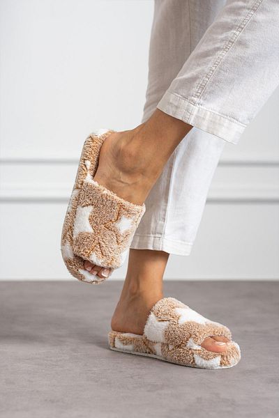 Moda Frato Modafrato Star Open - Γυναικείες χειμερινές παντόφλες Silent Sole House Παντόφλες