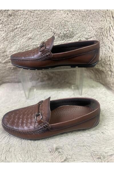 Metin Ayakkabı koyu kahve içi dışı gerçek deri ortopetik ve kaymaz taban boya...