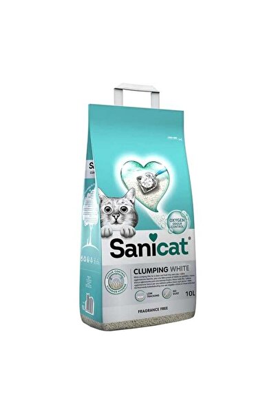 Sanicat Clumping White Oksijen Kontrol Kedi Kumu 10 Lt