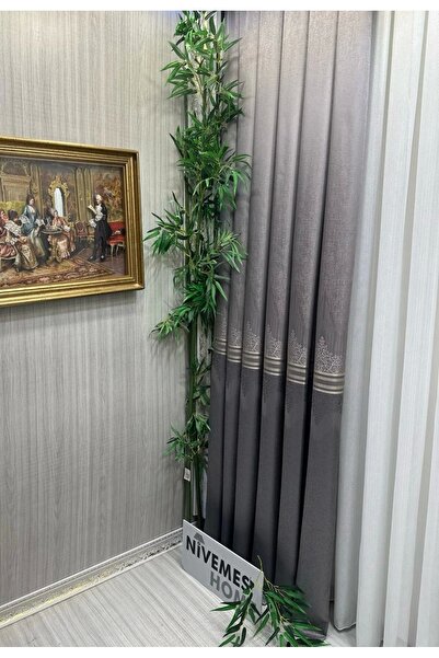 NİVEMESHOME Nivemeshome Titus Silver Fj 632145   V-5422 1/3 Κλείσιμο πλισέ κουρτίνα φόντου Apm