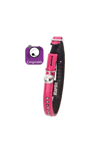 Karlie Leather Cat Neck Leash 30cm Pink