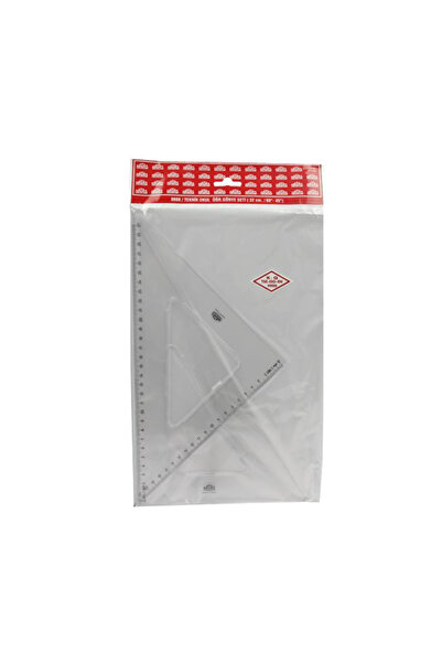 HATAS Shakkk Öğrenci Gönye Seti 45-60 Derece Plastik 32 CM 0808 (10 adet)