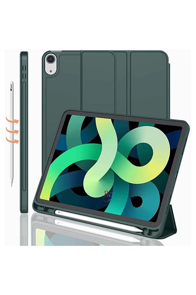 redmud teknoloji حافظة كمبيوتر لوحي متوافقة مع iPad الجيل العاشر مقاس 10.9 بوصة مع حامل ووضع النوم وحقيبة ذكية مع حجرة القلم