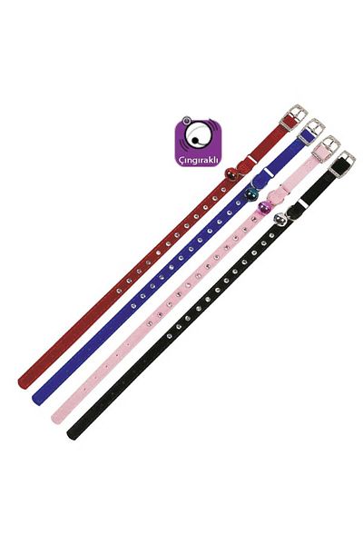 Karlie Velvet Stoned Cat Collar 30cm-10mm
