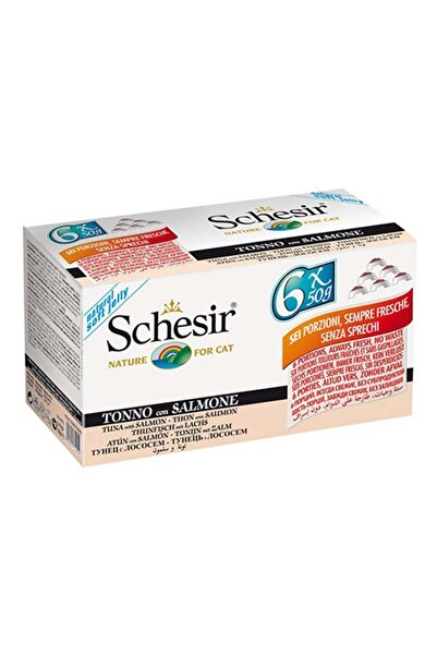 Schesir C125 Multipack Somonlu Kedi Konservesi 6x50 Gr