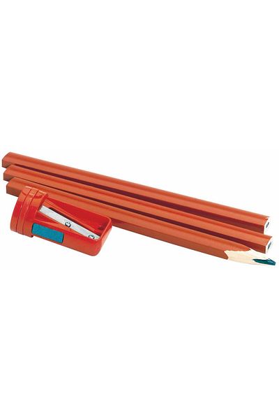 Ovebu Carpenter Pencil 12pcs - Red