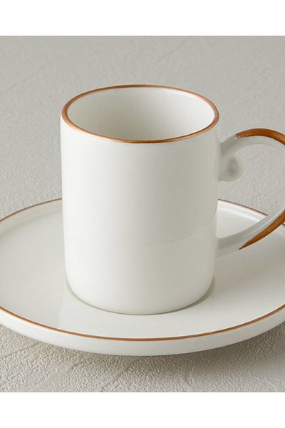 English Home Set cupe din portelan Marella Rose Gold - 85 Ml