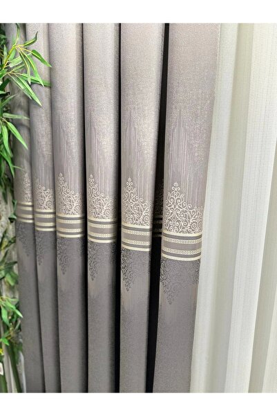 NİVEMESHOME Nivemeshome Titus Silver Fj 632145   V-5422 1/3 Κλείσιμο πλισέ κουρτίνα φόντου Apm