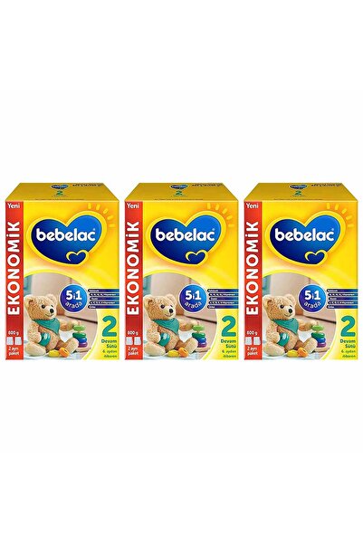 Bebelac 2 Devam Sütü 800 gr X 3 Adet