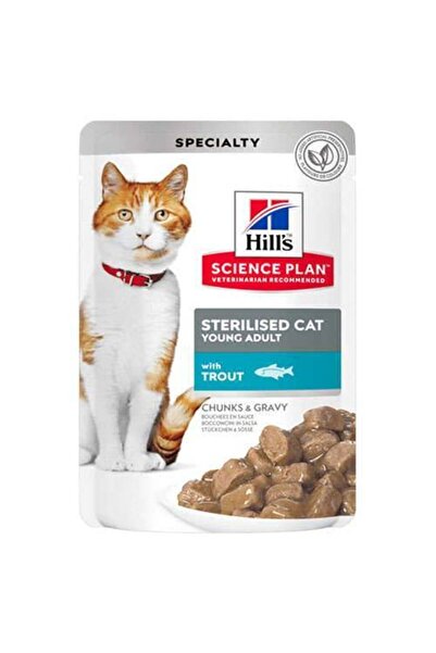 Hill's Hills Gravy Alabalıklı Kısırlaştırılmış Kedi Konservesi 85 Gr