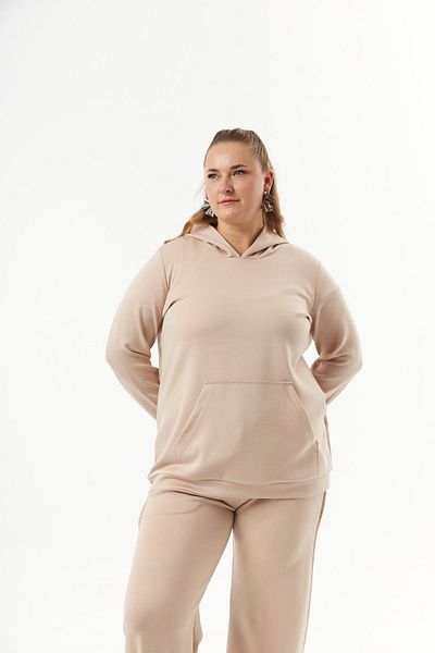 RMG Mink Large Size Kangaroo Pocket Modal Sweatshirt
