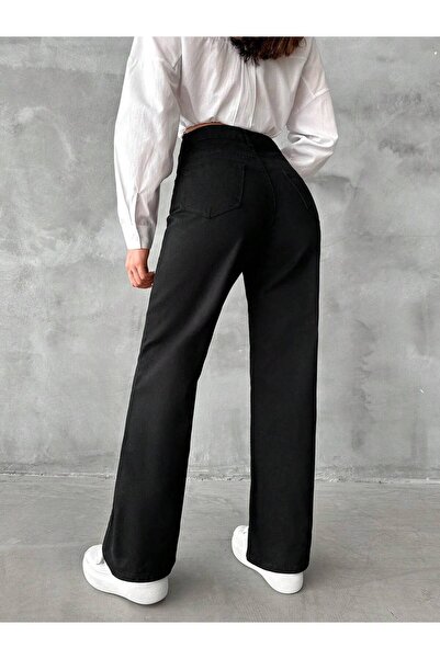 Butik TREND Y2K YÜKSEK BEL LİKRALI PALAZZO PANTOLON