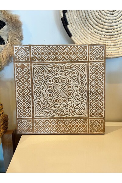 Mylamp MAUN AĞACI OYMA DUVAR DEKORU 50X50X4,5 cm