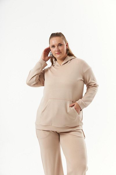 RMG Mink Large Size Kangaroo Pocket Modal Sweatshirt